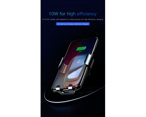 Автодержатель с БЗУ Baseus Metal Gravity (WXYL) (00000028497_1)