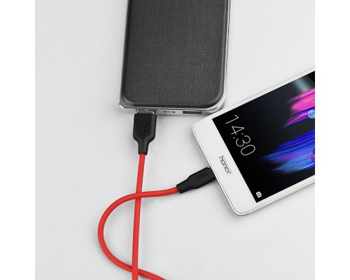 Дата кабель Hoco X21 Silicone MicroUSB Cable (1m) (00000032926_2)