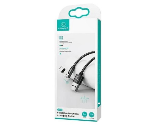Дата кабель USAMS US-SJ474 U59 MicroUSB Rotatable Magnetic (1m) (00000051942_1)