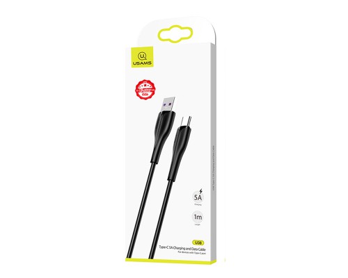 Дата кабель Usams US-SJ376 U38 Type-C 5A Fast Charging & Data Cable 1m (00000034467_3)