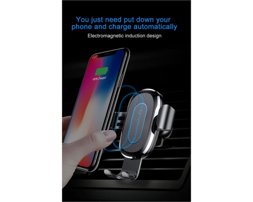 Автодержатель с БЗУ Baseus Gravity Wireless Air Vent (00000023415_1)
