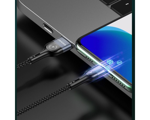 Дата кабель Usams US-SJ423 U48 Digital Display USB to Lightning (1.2m) (00000036174_1)