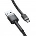 Дата кабель Baseus Cafule MicroUSB Cable 1.5A (2m) (CAMKLF) (00000048647_1)