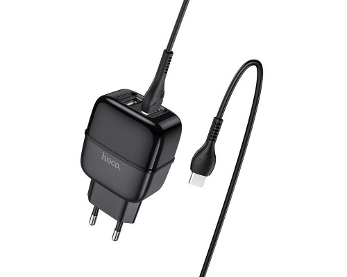 СЗУ Hoco C77A (2USB/2.4A) + Type-C (00000039233_2)