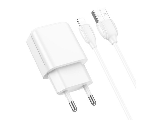 СЗУ Borofone BA64A Single port + Lightning (00000056918_1)