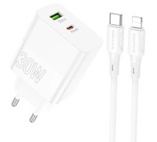 СЗУ Borofone BA75A PD30W+QC3.0 + Type-C + Lightning (00000064371_1)