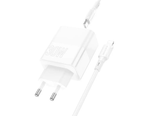 СЗУ Borofone BA75A PD30W+QC3.0 + Type-C + Lightning (00000064371_1)