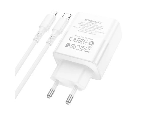 СЗУ Borofone BA75A PD30W+QC3.0 + Type-C + Lightning (00000064371_1)
