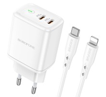 СЗУ Borofone BN9 PD35W (2Type-C) + Type-C to Lightning (00000064373_1)