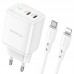 СЗУ Borofone BN9 PD35W (2Type-C) + Type-C to Lightning (00000064373_1)