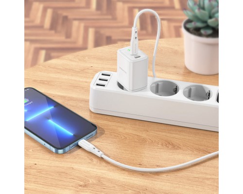 СЗУ Borofone BN9 PD35W (2Type-C) + Type-C to Lightning (00000064373_1)