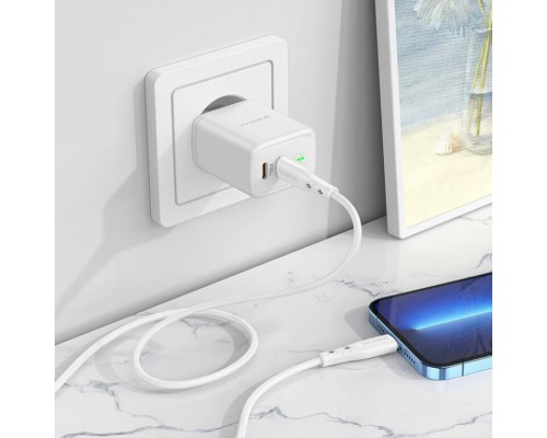 СЗУ Borofone BN9 PD35W (2Type-C) + Type-C to Lightning (00000064373_1)