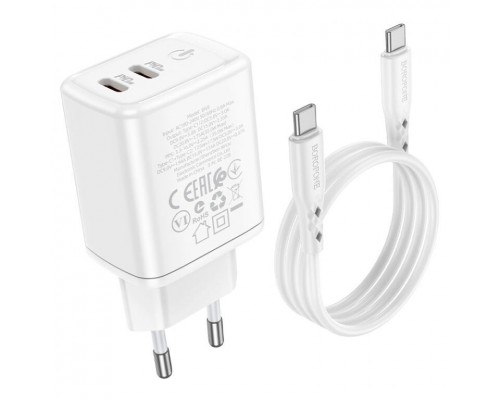 СЗУ Borofone BN9 PD35W (2Type-C) + Type-C to Type-C (00000064375_1)