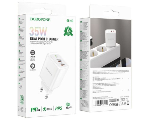 СЗУ Borofone BN9 PD35W (2Type-C) (00000064376_1)