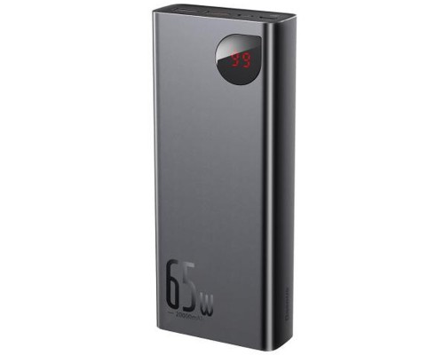 Портативное зарядное устройство Baseus Adaman Metal Digital Display QC 65W 20000mAh (PPIMDA-D) (00000063640_1)