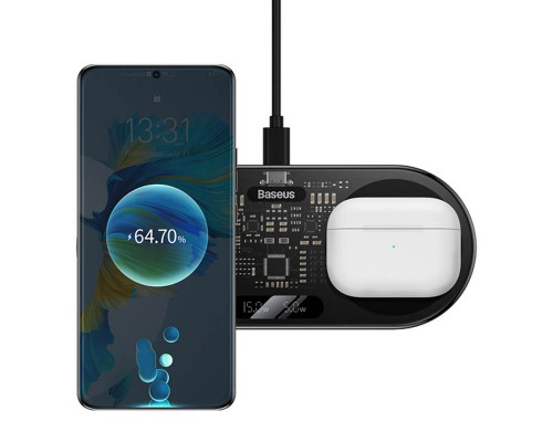БЗУ Baseus Digital LED Display 2in1 20W Universal version (WXSX010101) (00000063646_1)