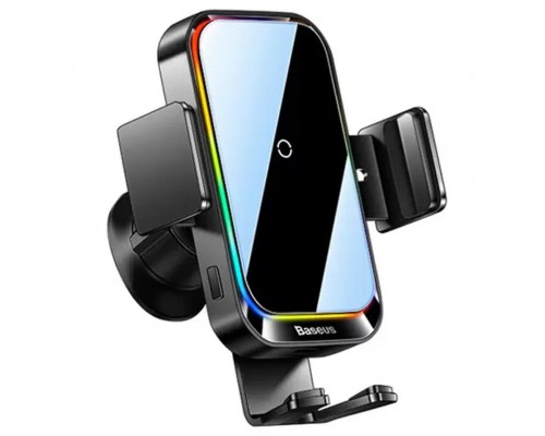 Автодержатель с БЗУ Baseus Halo Electric Wireless Charging Car Mount 15W (SUDD000001) (00000063647_1)