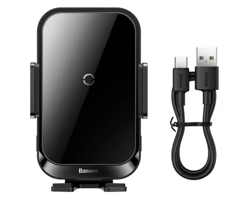 Автодержатель с БЗУ Baseus Halo Electric Wireless Charging Car Mount 15W (SUDD000001) (00000063647_1)