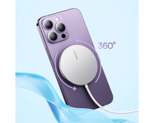 БЗУ Baseus Simple Mini3 Magnetic Wireless Charger 15W (CCJJ0400) (00000063648_2)