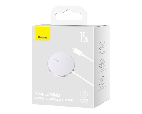 БЗУ Baseus Simple Mini3 Magnetic Wireless Charger 15W (CCJJ0400) (00000063648_2)