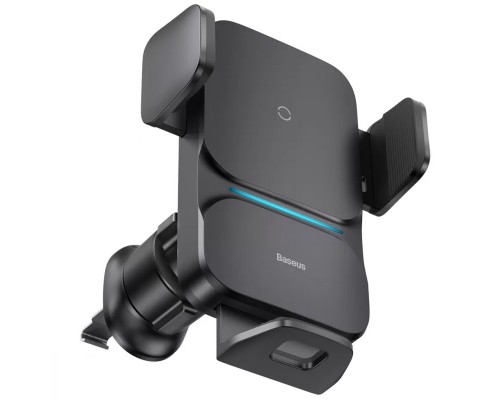 Автодержатель с БЗУ Baseus Wisdom Auto Alignment (QI 15W) (Air Outlet base) (CGZX000001) (00000063653_1)