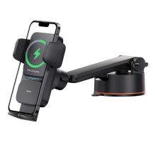 Автодержатель с БЗУ Baseus Wisdom Auto Alignment (QI 15W) (Suction base) (CGZX000101) (00000063655_1)