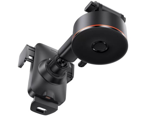 Автодержатель с БЗУ Baseus Wisdom Auto Alignment (QI 15W) (Suction base) (CGZX000101) (00000063655_1)
