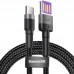Дата кабель Baseus Cafule QC Double-Sided Blind Interpolation USB to Type-C 40W (1m) (CATKLF-PG) (00000063665_1)