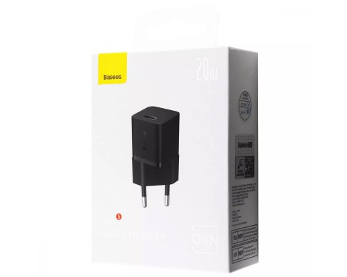 СЗУ Baseus GaN5 Fast Charger (mini) 1C 20W (CCGN05010) (00000065988_4)