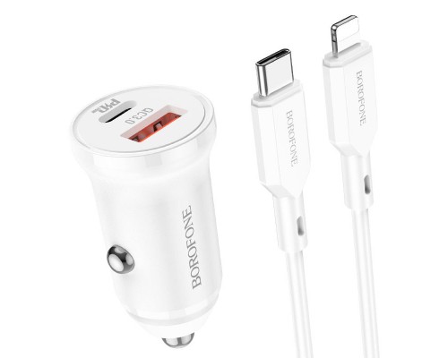 АЗУ Borofone BZ18A PD20W+QC3.0 + Type-C to Lightning (00000057049_2)
