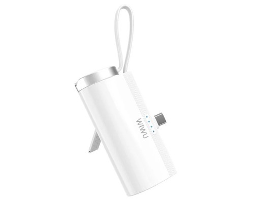 Портативное ЗУ Power Bank WIWU W026 2 in 1 Type-C с БЗУ For Apple Watch 15W 5000 mAh (00000071980_1)