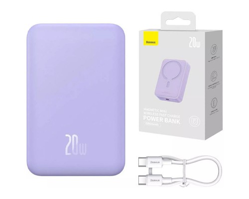 Портативное ЗУ Power Bank Baseus Magnetic Mini OS 20W c БЗУ 10000 mAh (PPCX110105) (00000066019_2)