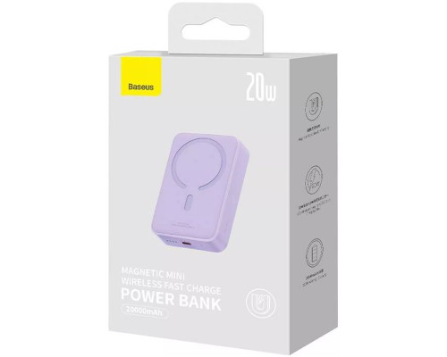 Портативное ЗУ Power Bank Baseus Magnetic Mini OS 20W c БЗУ 10000 mAh (PPCX110105) (00000066019_2)