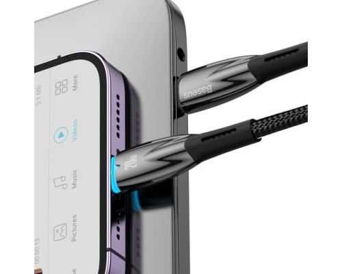Дата кабель Baseus Glimmer Series Fast Charging Data Cable Type-C to Lightning 20W 1m (CADH000001) (00000066020_1)