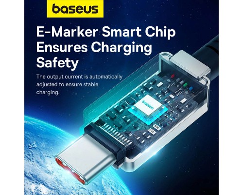 Дата кабель Baseus Unbreakable Series Fast Charging Type-C to Type-C 100W 1m (P10355800111-0) (00000066023_1)