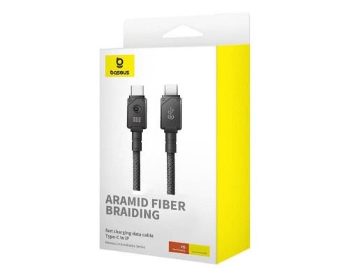 Дата кабель Baseus Unbreakable Series Fast Charging Type-C to Type-C 100W 1m (P10355800111-0) (00000066023_1)