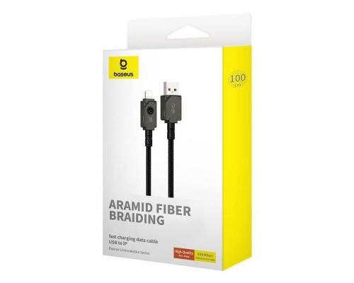 Дата кабель Baseus Unbreakable Series Fast Charging USB to Lightning 2.4A 1m (P10355802111-0) (00000066024_1)