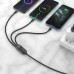 Дата кабель Hoco U104 Ultra 6A 3in1 Lightning -MicroUSB-Type-C (1.2m) (00000055899_1)