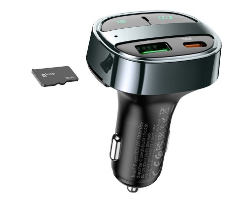 АЗУ FM модулятор HOCO E70 PD30W+QC3.0 (00000057457_1)