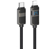 Дата кабель Hoco U137 Line with display Type-C to Lightning 27W (1.2m) (00000073945_1)