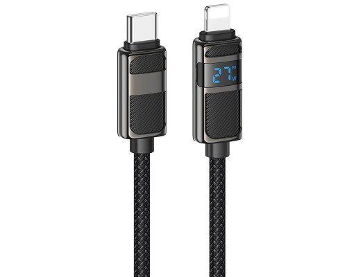 Дата кабель Hoco U137 Line with display Type-C to Lightning 27W (1.2m) (00000073945_1)