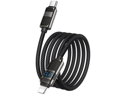 Дата кабель Hoco U137 Line with display Type-C to Lightning 27W (1.2m) (00000073945_1)