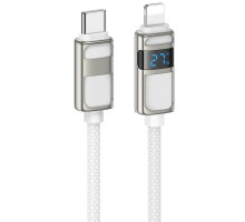 Дата кабель Hoco U137 Line with display Type-C to Lightning 27W (1.2m) (00000073945_2)