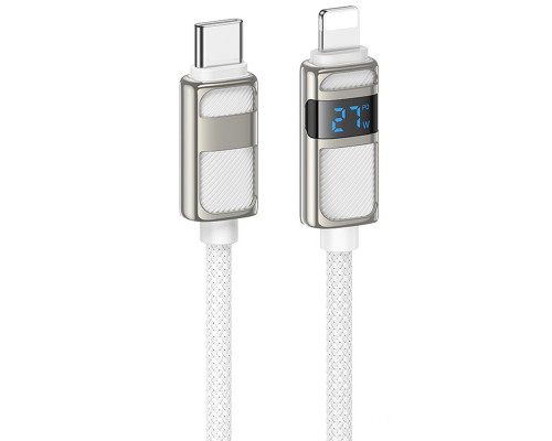 Дата кабель Hoco U137 Line with display Type-C to Lightning 27W (1.2m) (00000073945_2)