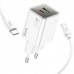 СЗУ Hoco N46 Glorious PD20W+QC3.0 (1USB-A/1C) + Type-C to Type-C (00000073951_1)