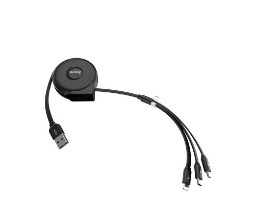 Дата кабель Hoco U50 3in1 Lightning-microUSB-Type-C (1m) (00000048105_1)