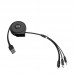 Дата кабель Hoco U50 3in1 Lightning-microUSB-Type-C (1m) (00000048105_1)
