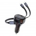АЗУ Baseus Enjoyment Pro Car Charger C + Retractable Type-C and Lightning 60W (C00057802111-0) (00000070593_1)