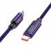 Дата кабель Hoco U125 Benefit 100W Type-C to Type-C with display (1.2m) (00000069079_1)
