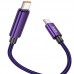 Дата кабель Hoco U125 Benefit 100W Type-C to Type-C with display (1.2m) (00000069079_1)